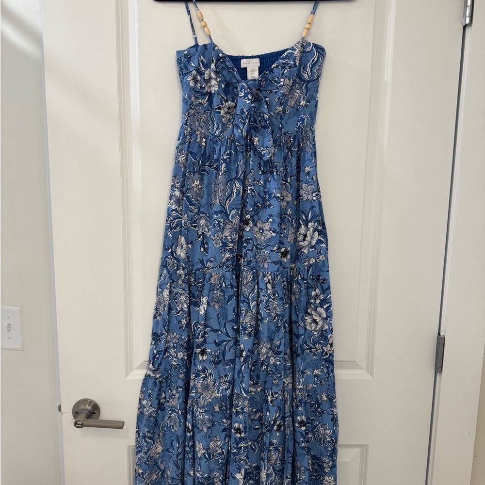 House of Harlow 1960 Blue Floral Maxi Dress